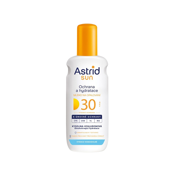 Astrid Sun Moisturizing слънцезащитен спрей за лице и тяло spf 30 унисекс | monna.bg