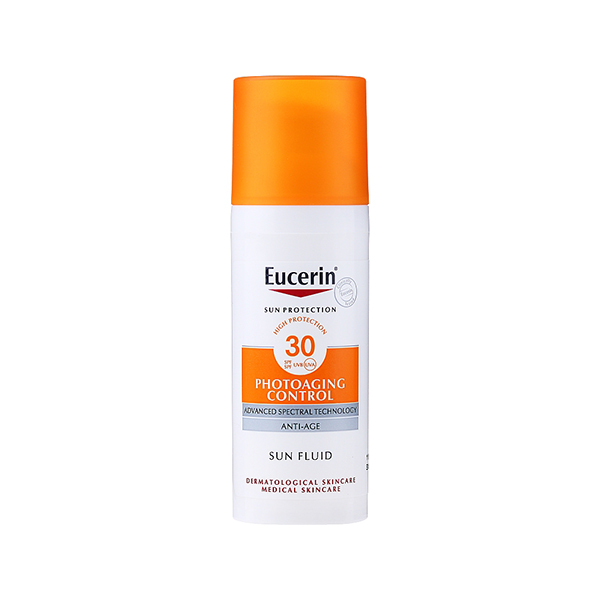 Eucerin Sun Protection Photoaging Control Sun Fluid слънцезащитен крем за лице spf 30 унисекс | monna.bg