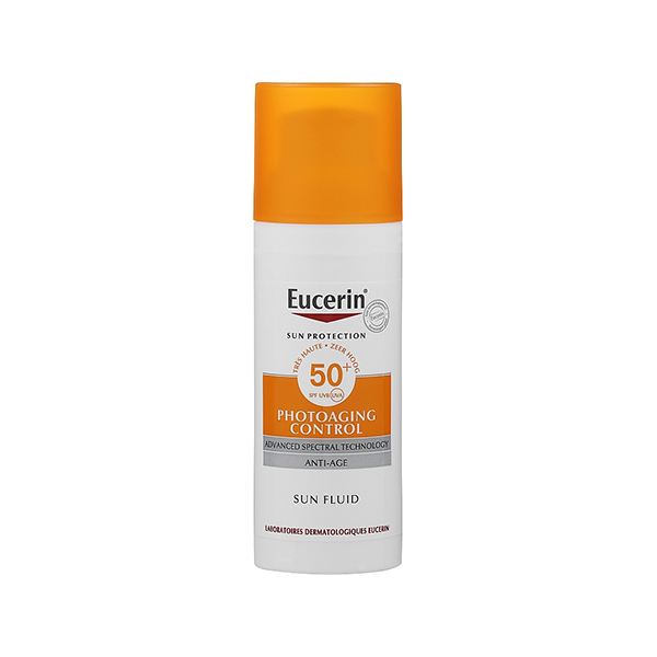 Eucerin Sun Protection Photoaging Control Sun Fluid слънцезащитен крем за лице spf 50 унисекс | monna.bg