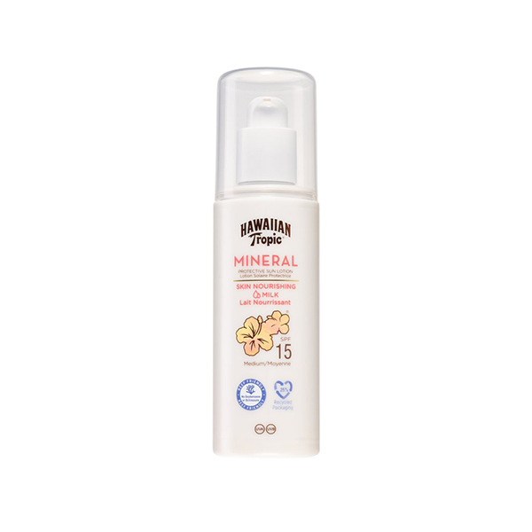 Hawaiian Tropic Mineral Skin Nourishing Milk слънцезащитно мляко spf 15 унисекс | monna.bg