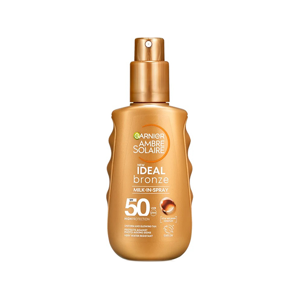 Garnier Ambre Solaire Ideal Bronze спрей за загар spf 50 унисекс | monna.bg