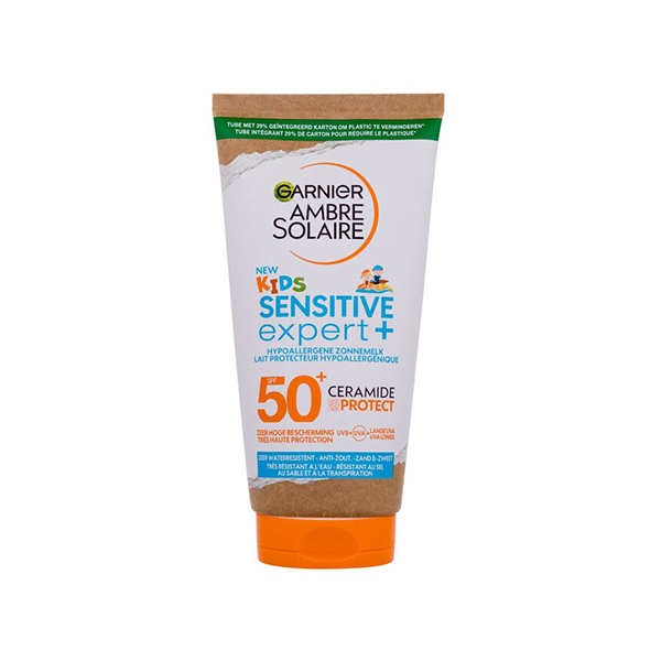 Garnier Ambre Solaire Kids Advanced Sensitive Hypoallergenic Milk слънцезащитно мляко spf 50 за деца | monna.bg