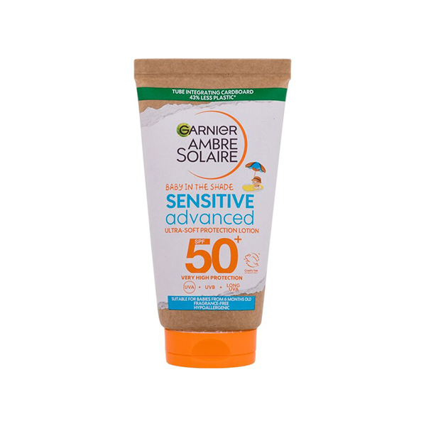 Garnier Ambre Solaire Kids Sensitive Advanced Baby In The Shade слънцезащитно мляко spf 50 за деца | monna.bg