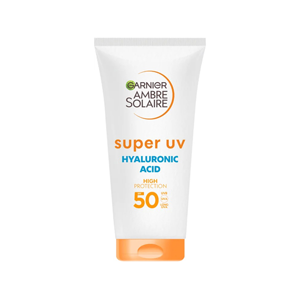 Garnier Ambre Solaire Super UV Hyaluronic Acid слънцезащитен крем за лице spf 50 унисекс | monna.bg