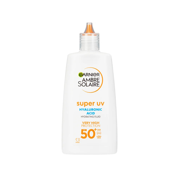 Garnier Ambre Solaire Super UV Hyaluronic Acid слънцезащитен флуид за лице spf 50 унисекс | monna.bg