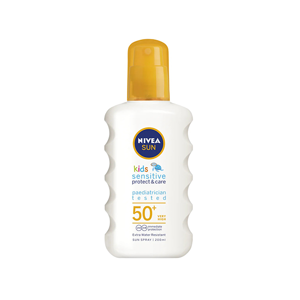 Nivea Sun Kids Protect & Sensitive слънцезащитен спрей spf 50 за деца | monna.bg