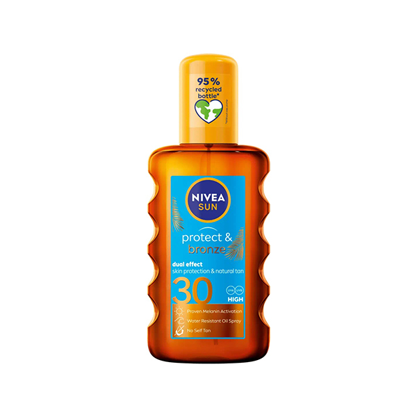 Nivea Sun Protect & Bronze олио за загар spf 30 унисекс | monna.bg