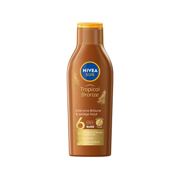 Nivea Sun Tropical Bronze Milk мляко за загар spf 6 унисекс | monna.bg