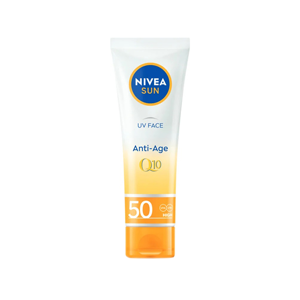 Nivea Sun UV Face Q10 слънцезащитен крем против бръчки spf 50 за жени | monna.bg