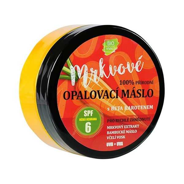 Vivaco Bio Carrot Tanning Butter слънцезащитно масло spf 6 унисекс | monna.bg