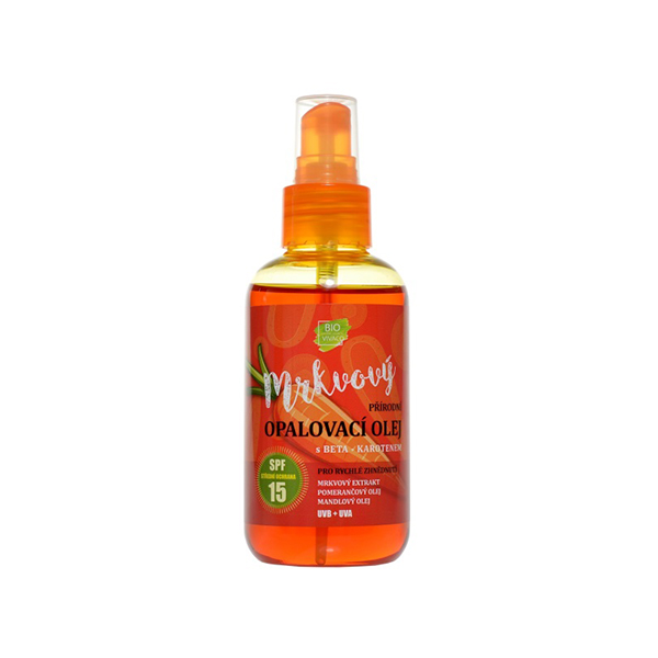 Vivaco Bio Carrot Tanning Oil спрей за загар spf 15 унисекс | monna.bg