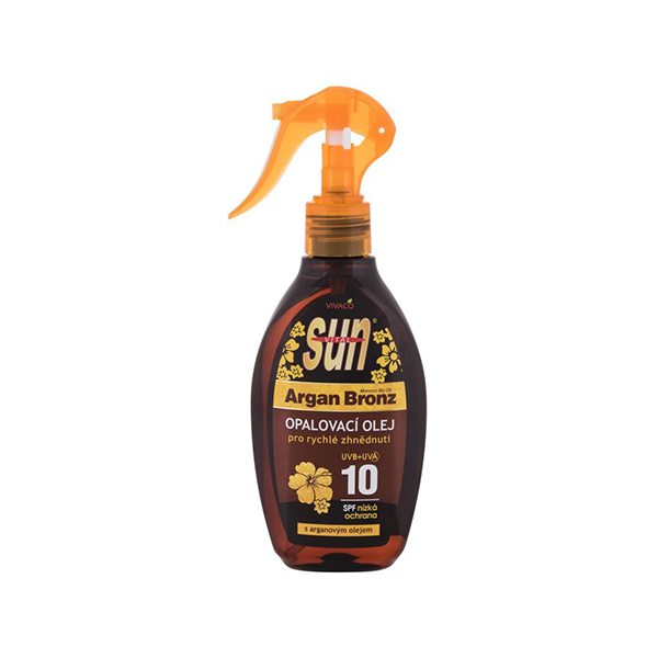 Vivaco Sun Argan Bronz Oil Tanning Oil слънцезащитен спрей spf 10 унисекс | monna.bg