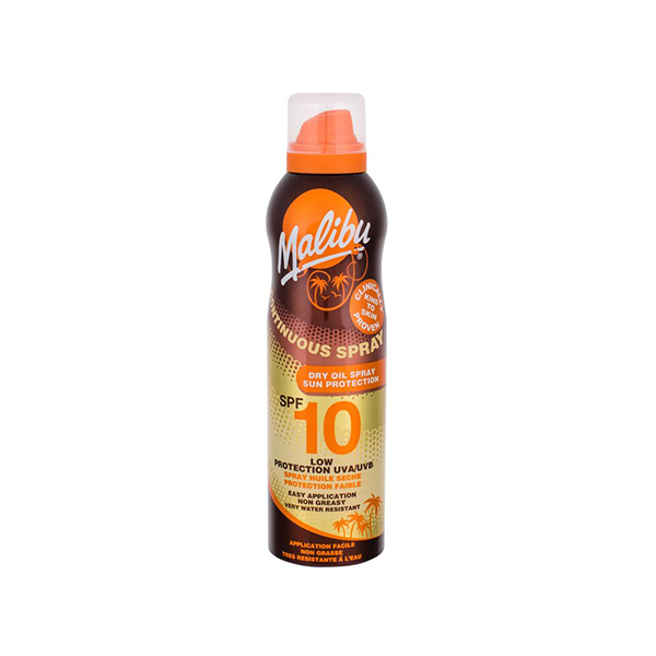 Malibu Continuous Spray Dry Oil слънцезащитен спрей spf 10 унисекс | monna.bg