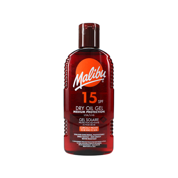 Malibu Dry Oil Gel гел-олио за загар spf 15 унисекс | monna.bg