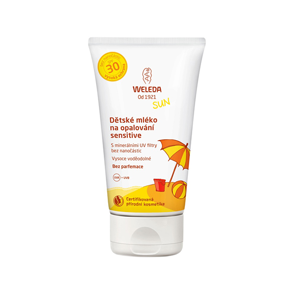 Weleda Baby & Kids Sun Edelweiss Sunscreen Sensitive слънцезащитно мляко spf 30 за деца | monna.bg