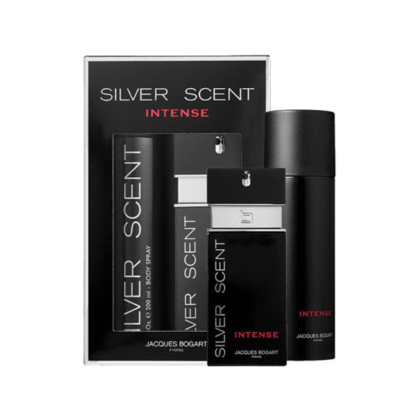 Jacques Bogart Silver Scent Intense подаръчен комплект с тоалетна вода 100мл и дезодорант 200мл за мъже | monna.bg