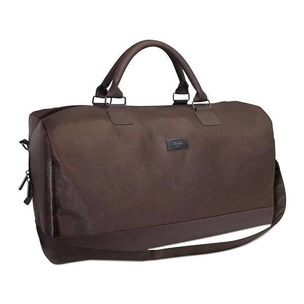 Hugo Boss Duffle Synthetic Leather Handbag Weekend Bag Dark Brown 50 x 18 x 31 подаръци унисекс | monna.bg