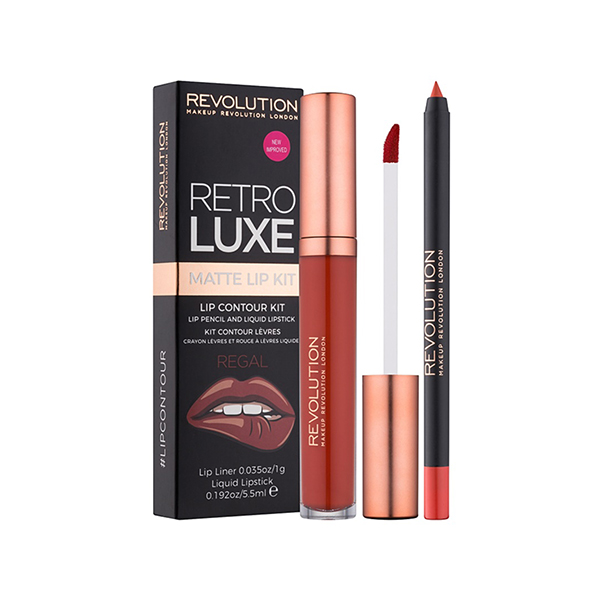Makeup Revolution Retro Luxe комплект червило и молив за устни за жени | monna.bg
