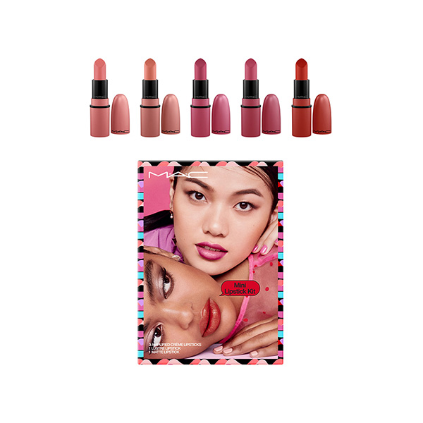 MAC Haute Gossip Mini Lipstick Kit комплект червила за устни за жени | monna.bg