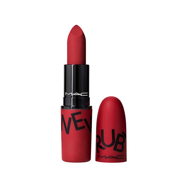 MAC Powder Kiss Lipstick Ruby's Crew луксозно овлажняващо червило за жени | monna.bg