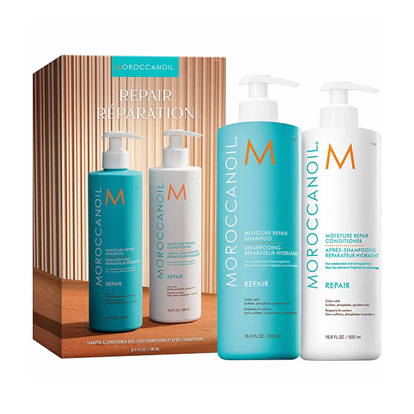 Moroccanoil Moisture Repair Duo Set комплект с шампоан за суха и увредена коса 500мл за жени | monna.bg