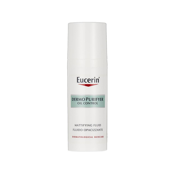 Eucerin DermoPurifyer Oil Control Mattifying Fluid успокояващ флуид за проблемна кожа за жени | monna.bg