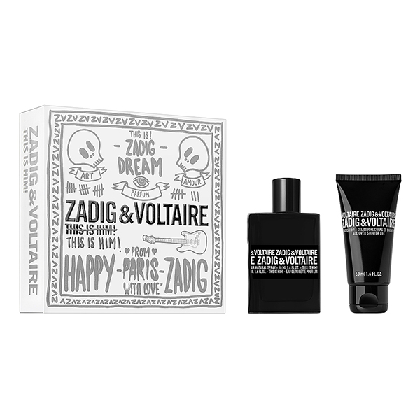 Zadig & Voltaire This Is Him! подаръчен комплект с тоалетна вода 50мл и душ гел 50мл за мъже | monna.bg