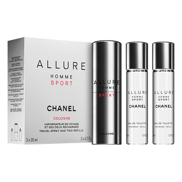 Chanel Allure Homme Sport Cologne подаръчен комплект тоалетна вода 3х20мл за мъже | monna.bg