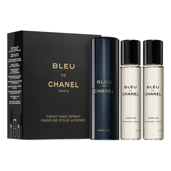 Chanel Bleu De Chanel подаръчен комплект с парфюм 3х20мл за мъже | monna.bg