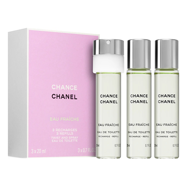 Chanel Chance Eau Fraiche Refill подаръчен комплект с тоалетна вода 3x20мл за жени | monna.bg