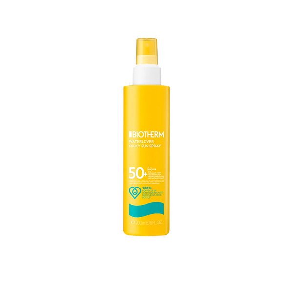 Biotherm Waterlover Sun Milk Spray SPF50 слънцезащитен спрей за лице и тяло spf 50+ унисекс | monna.bg