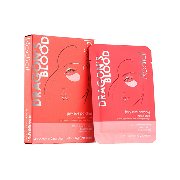 Rodial Dragon's Blood Jelly Eye Mask Patches комплект 4х3 гр. хидрогелова маска за зоната около очите за хидратиране и изпъване на кожата за жени | monna.bg