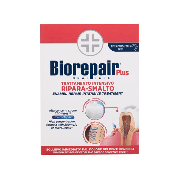 Biorepair Plus Enamel-Repair Intensive Treatment комплект паста за зъби и апликатор против зъбна плака и за здрави венци  унисекс | monna.bg