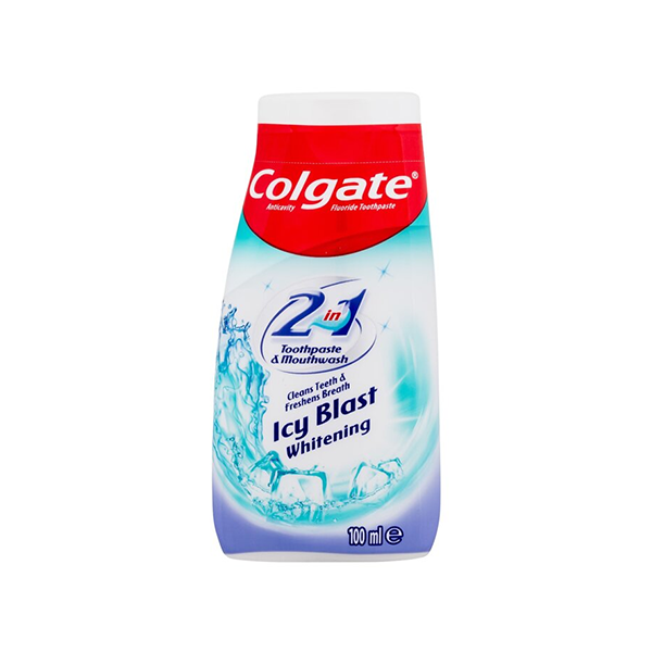 Colgate Icy Blast Whitening Toothpaste & Mouthwash избелваща паста за зъби и вода за уста 2в1 унисекс | monna.bg