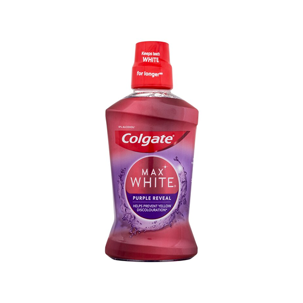 Colgate Max White Purple Reveal Mouthwash вода за уста с избелващ ефект унисекс | monna.bg