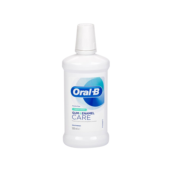 Oral-B Gum & Enamel Care Fresh Mint Mouthwash вода за уста за грижа за зъбите и венците без алкохол унисекс | monna.bg