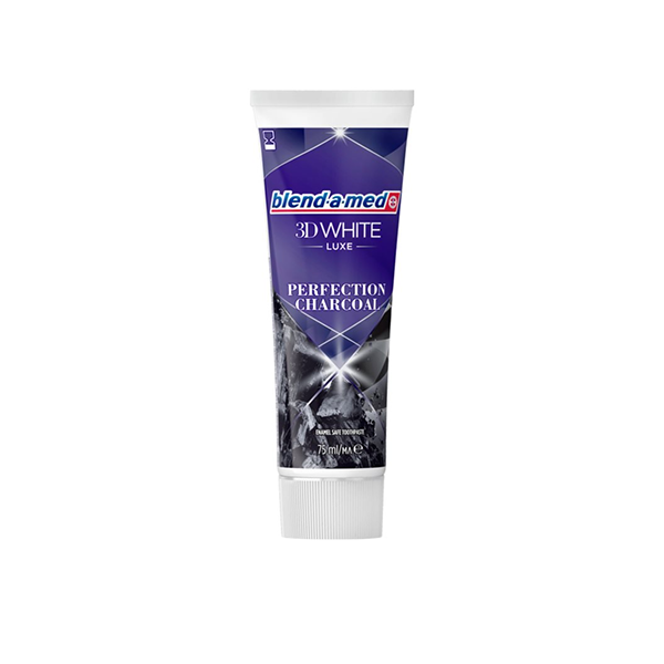 Blend-a-med 3D White Luxe Perfection Charcoal Toothpaste паста за цялостна защита на зъбите и венците с активен въглен унисекс | monna.bg