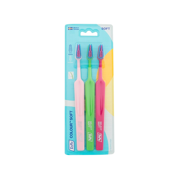 TePe Colour Soft Toothbrush комплект от 3 бр. четки за зъби soft унисекс | monna.bg