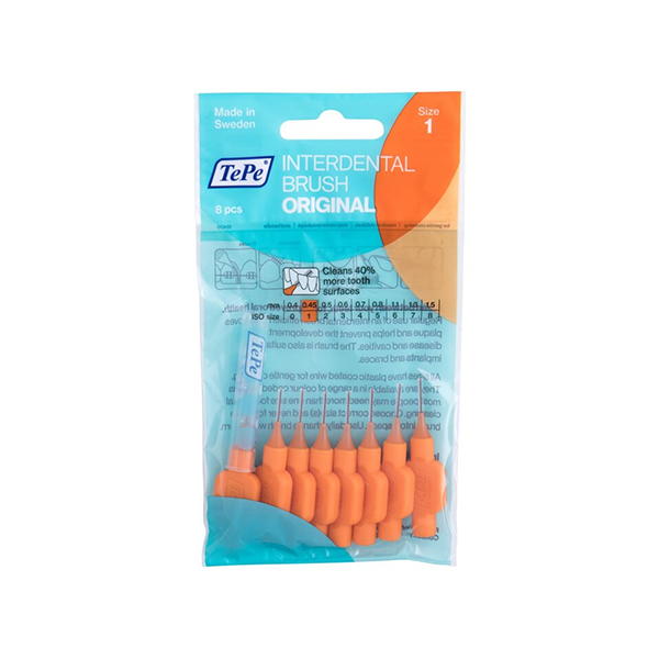 TePe Original Interdental Brush комплект 8 бр. четки за междузъбното пространство унисекс | monna.bg