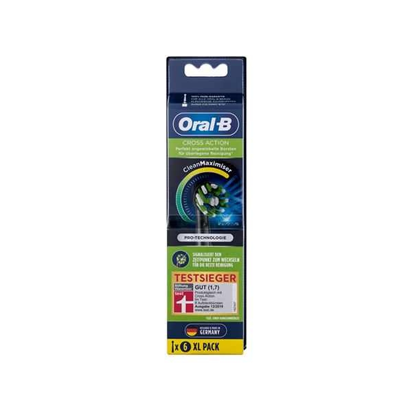 Oral-B CrossAction Black Edition Replacement Toothbrush Head комплект 6 бр. резервни глави за електрическа четка унисекс | monna.bg