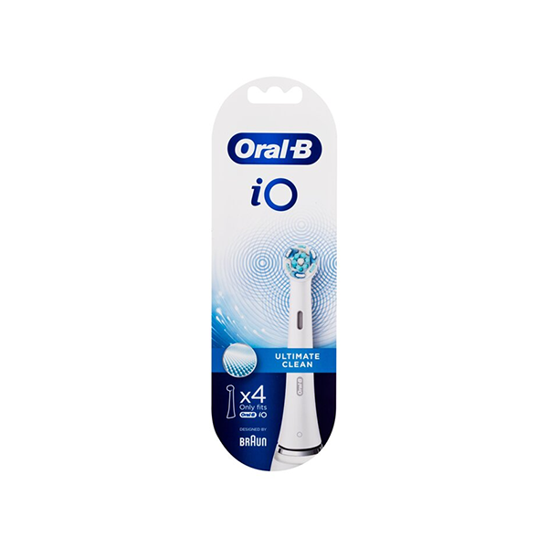 Oral-B iO Ultimate Clean Replacement Toothbrush White Head комплект 4 бр. резервни глави за електрическа четка унисекс | monna.bg