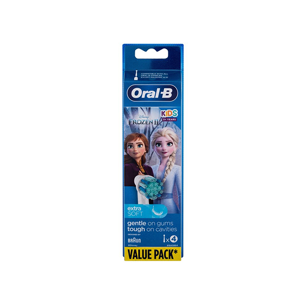 Oral-B Kids Frozen II Replacement Toothbrush Head комплект 4 бр. резервни глави за електрическа четка за деца | monna.bg