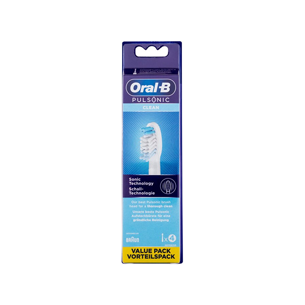 Oral-B Pulsonic Clean Replacement Toothbrush Head комплект 4 бр. резервни глави за електрическа четка унисекс | monna.bg