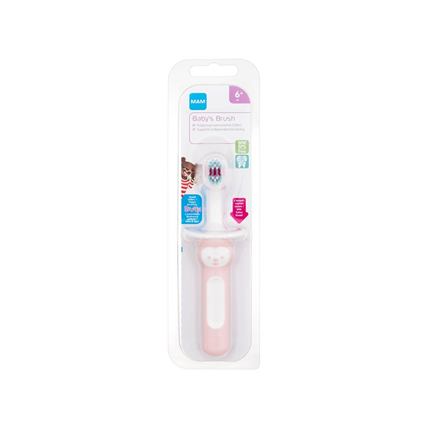 MAM Baby's Toothbrush Pink 6м+ четка за зъби soft за деца | monna.bg