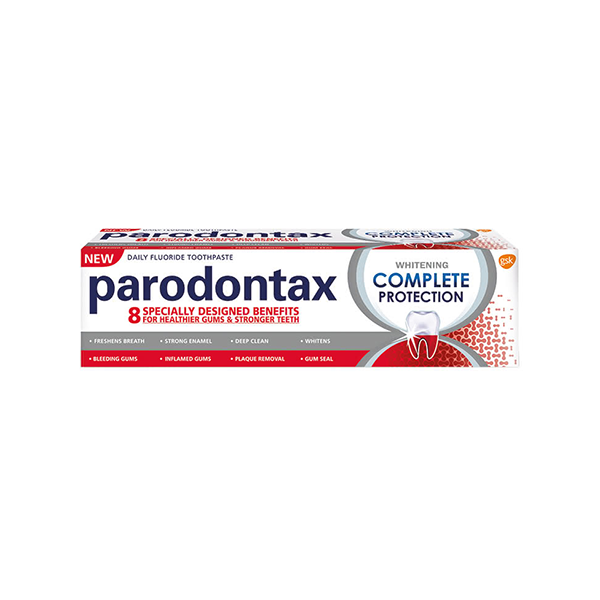 Parodontax Complete Protection Whitening Toothpaste избелваща паста за грижа за зъбите и венците унисекс | monna.bg