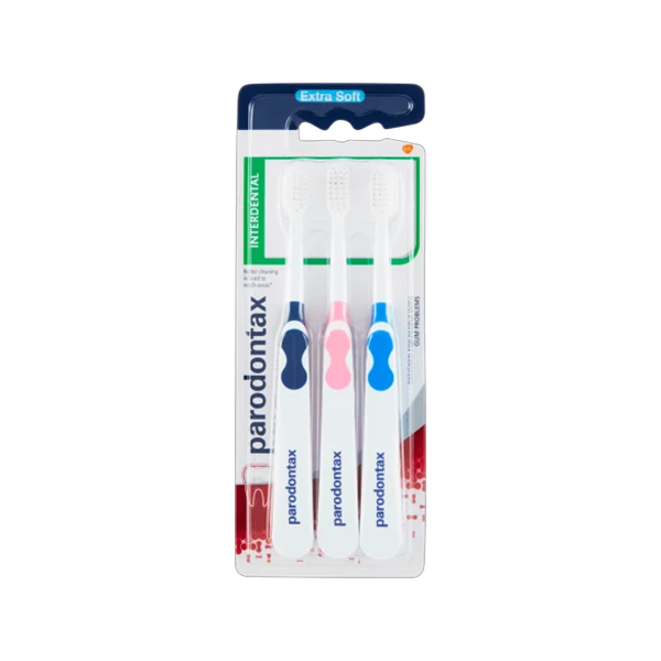 Parodontax Interdental Extra Soft Toothbrush комплект от 3 бр. четки за зъби еxtra soft унисекс | monna.bg