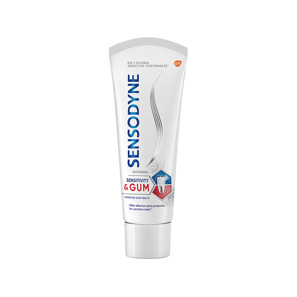 Sensodyne Sensitivity & Gum Whitening Toothpaste избелваща паста за чувствителни зъби и защита за зъбите и венците унисекс | monna.bg