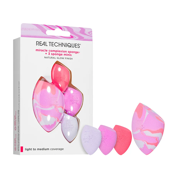 Real Techniques Miracle Complexion Sponge Applicator Set комплект гъбички за жени | monna.bg