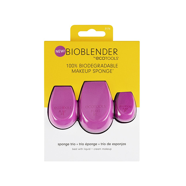 EcoTools Bioblender Makeup Sponge Purple 3pcs Set комплект гъбички за жени | monna.bg