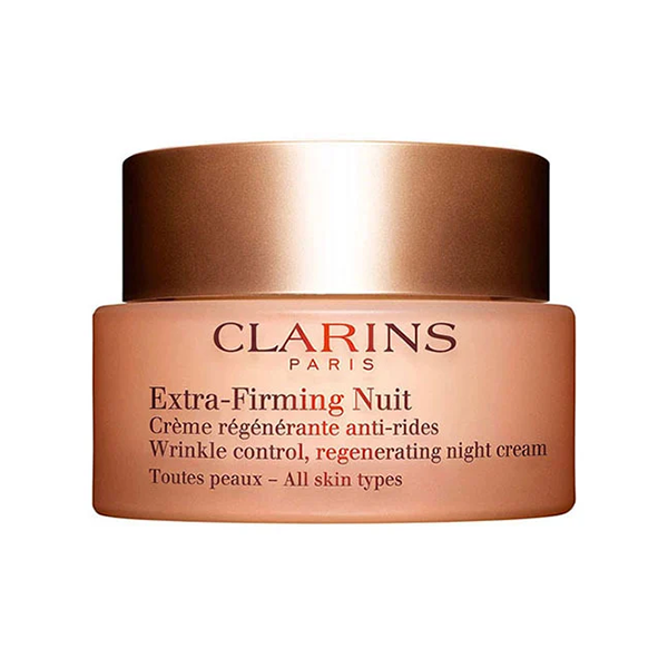Clarins Extra-Firming Night All Skin Types регенериращ нощен крем против бръчки за жени | monna.bg